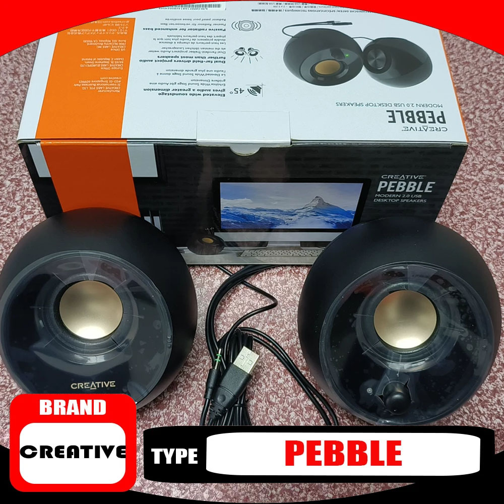 Gaming Speaker 2.1 - Altoparlante Creativo a Forma di Ciottolo,