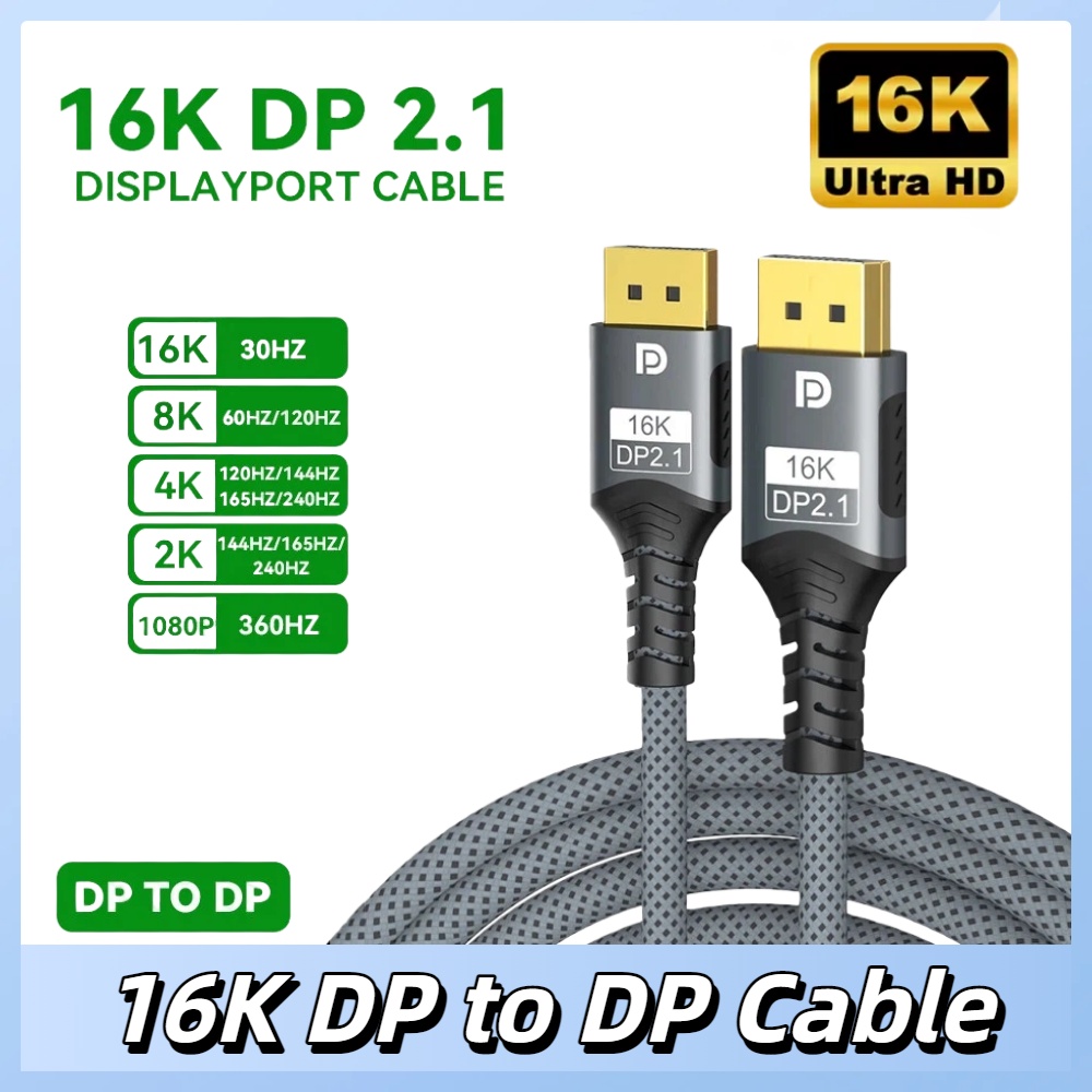 Gaming Speaker 2.1 - Cavo DisplayPort 2.1 16K DP 8K@120Hz/60Hz