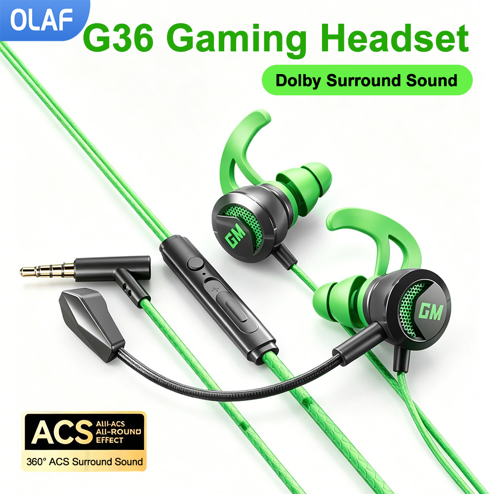 Esports Gaming Headset - Cuffie cablate Type-C/3,5 mm con microfono,