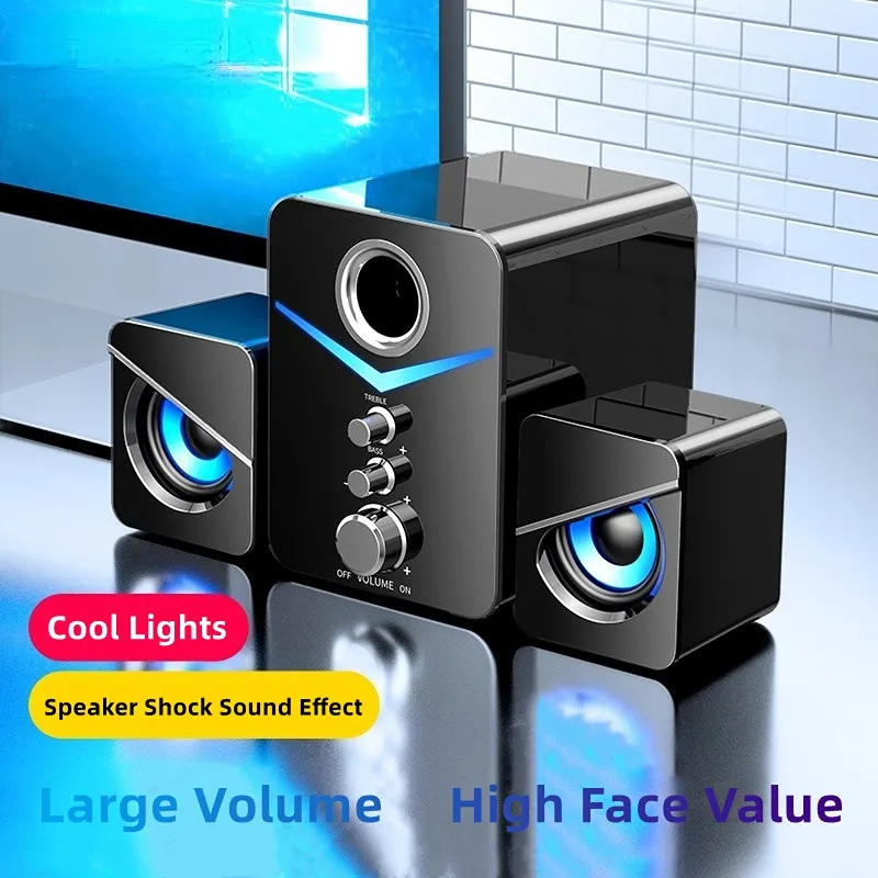 Gaming Speaker 2.1 - Altoparlante Bluetooth Home Theater Sound Bass