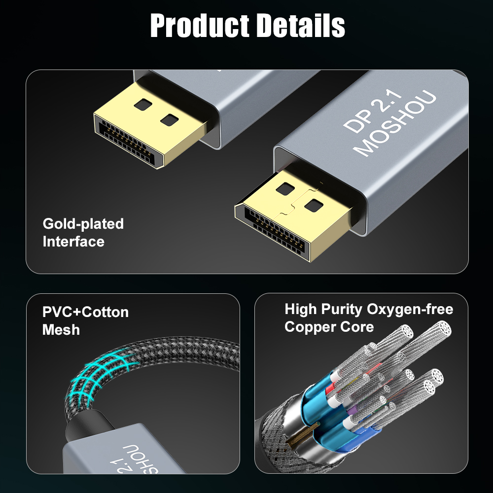 MOSHOU DisplayPort 2.1 Cavo DP - Gaming Speaker 2.1 recensione e prezzo