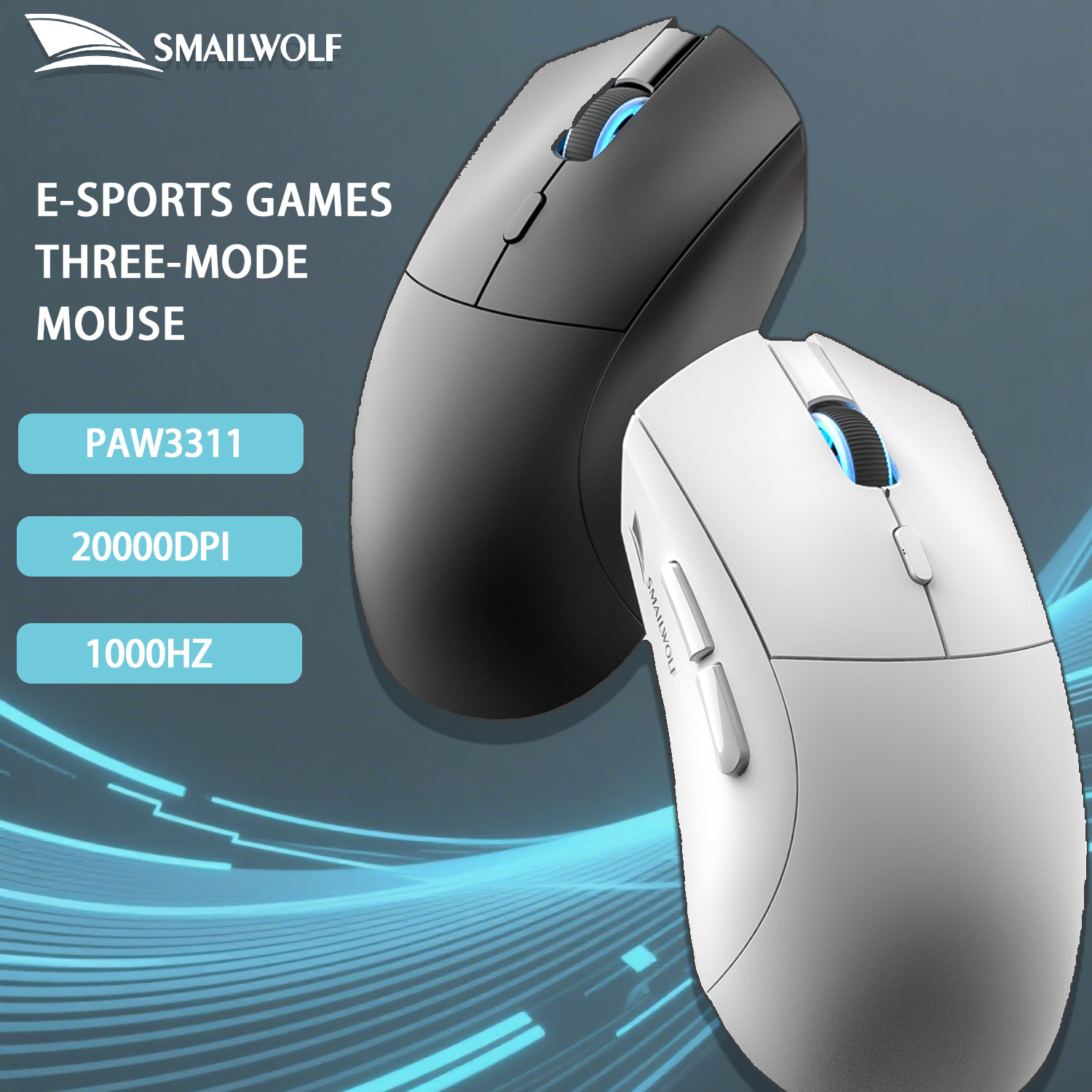 SMAILWOLF Mouse da gioco e-spo - Esports Gaming Mouse Wireless recensione e prezzo