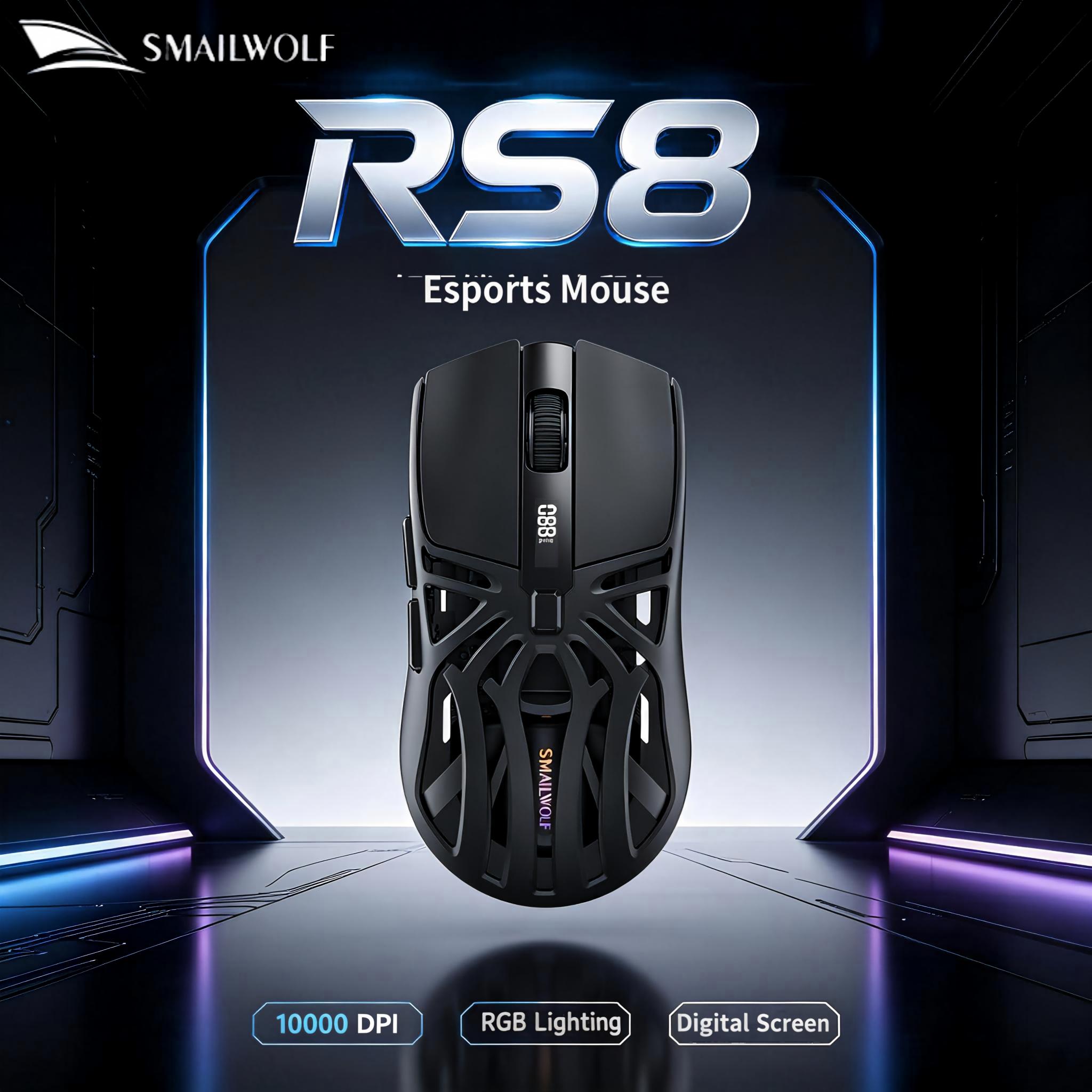SMAILWOLF RS8 Mouse da Gaming  - Esports Gaming Mouse Wireless recensione e prezzo