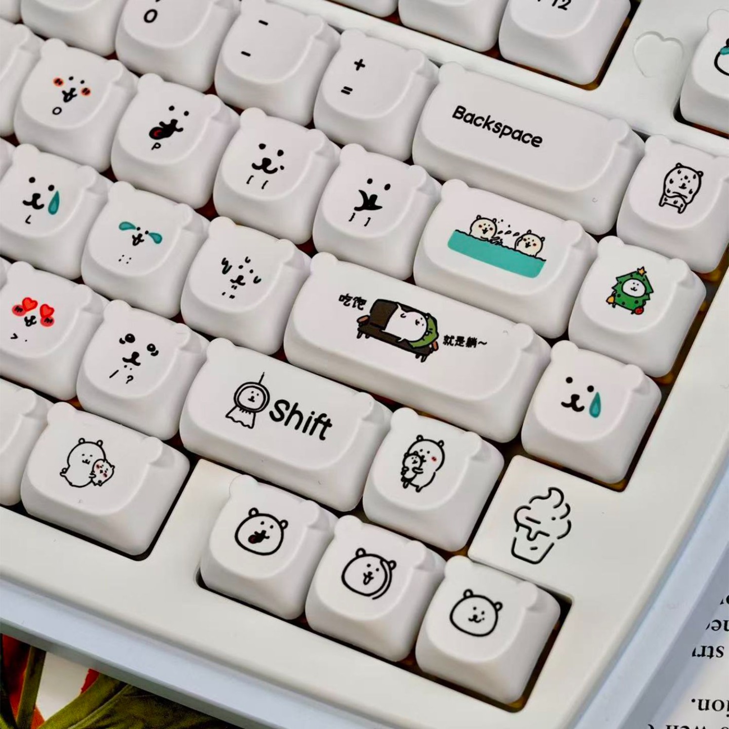 Keycap PBT a forma di orsetto  - Keyboard Tenkeyless recensione e prezzo
