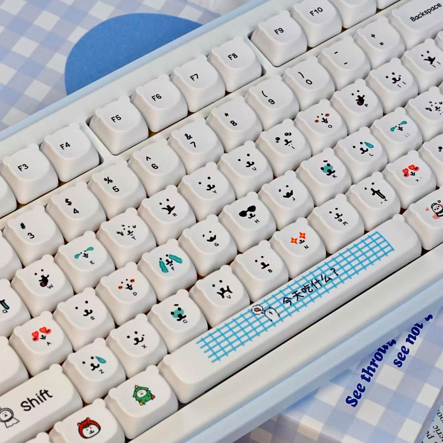Keycap PBT a forma di orsetto  - Keyboard Tenkeyless recensione e prezzo
