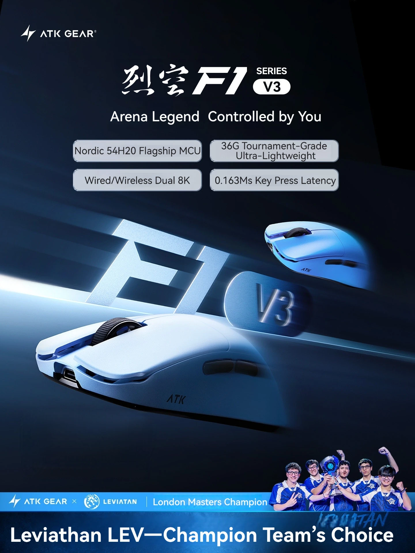 Mouse da Gaming Wireless ATK F - Esports Gaming Brands recensione e prezzo