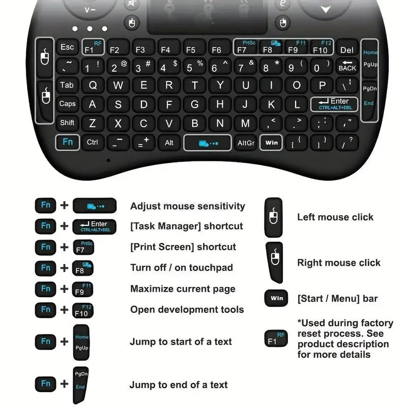 Mini tastiera wireless da 2,4  - Keyboard Tenkeyless recensione e prezzo
