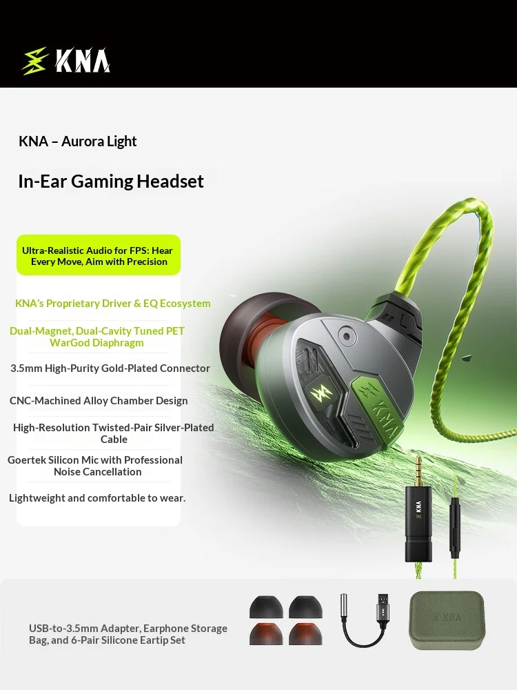 Auricolari da gaming KNA Yaogu - Esports Gaming Headset recensione e prezzo